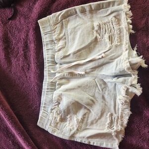 Distressed Denim Women's Shorts